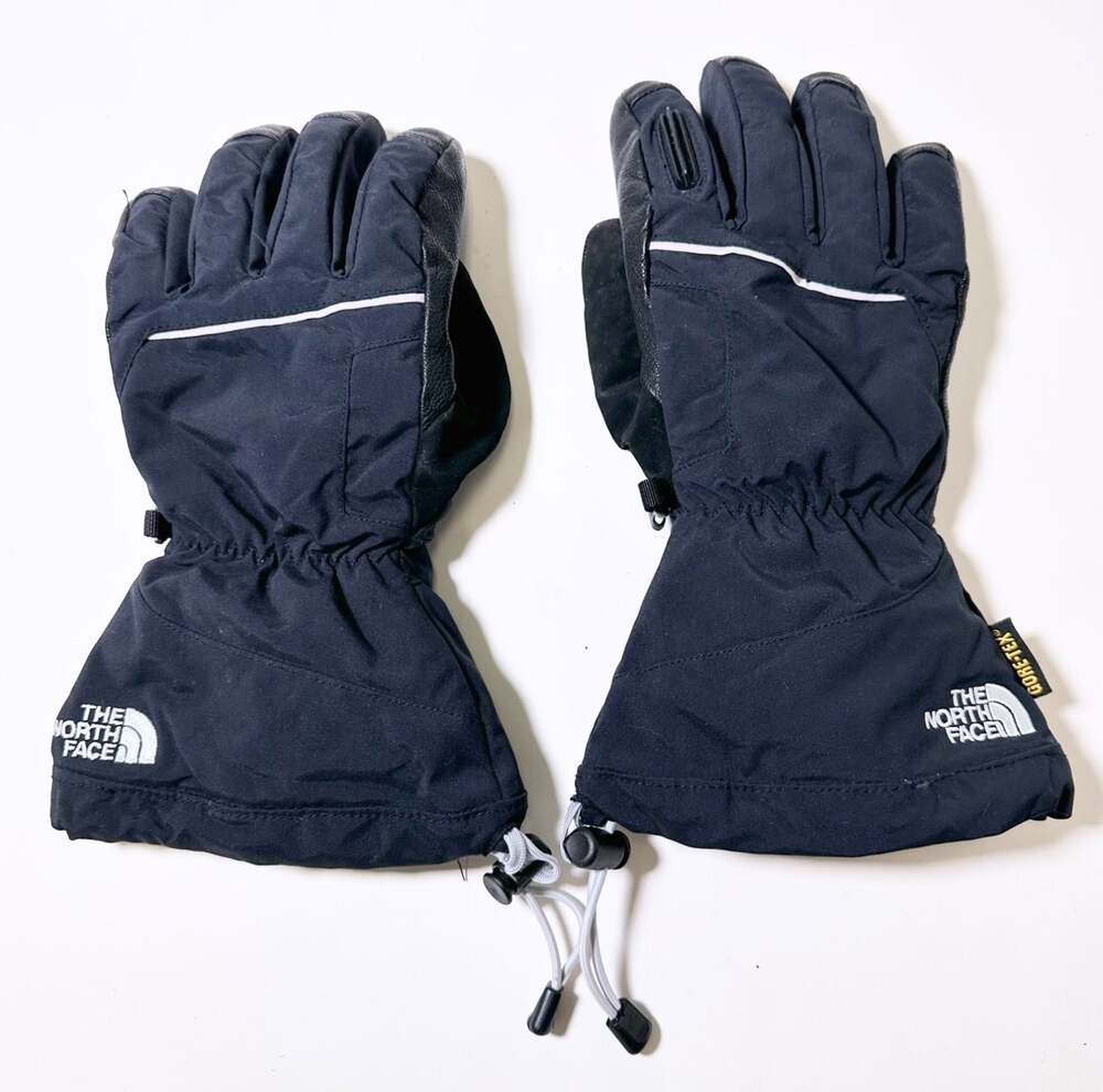 The North Face Gore-Tex Primaloft Gloves Mens M Leather Palm Goggle Wiper